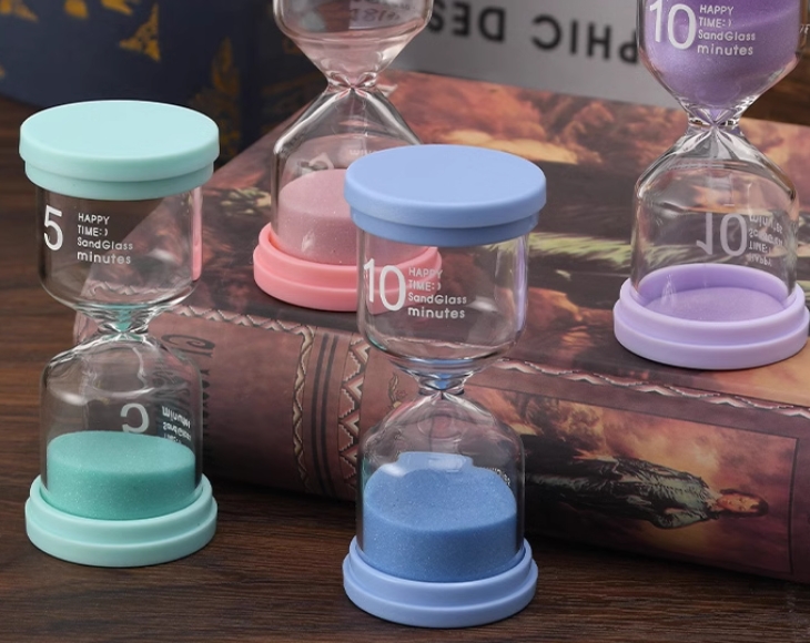沙漏复古水晶球计时器创意摆件酒柜客厅家居